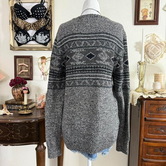 skater grunge cozy funky grandpa sweater - Picture 4 of 5